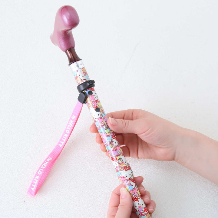 杖折りたたみタイプ愛杖ハローキティアルミ