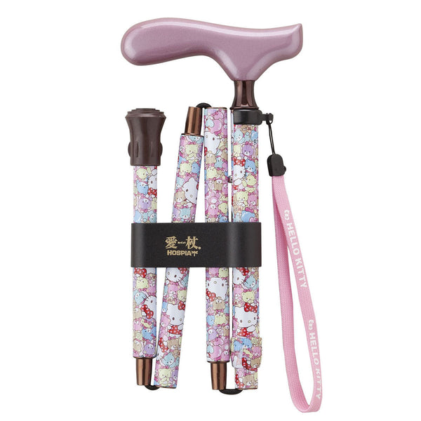 杖折りたたみタイプ愛杖ハローキティアルミ