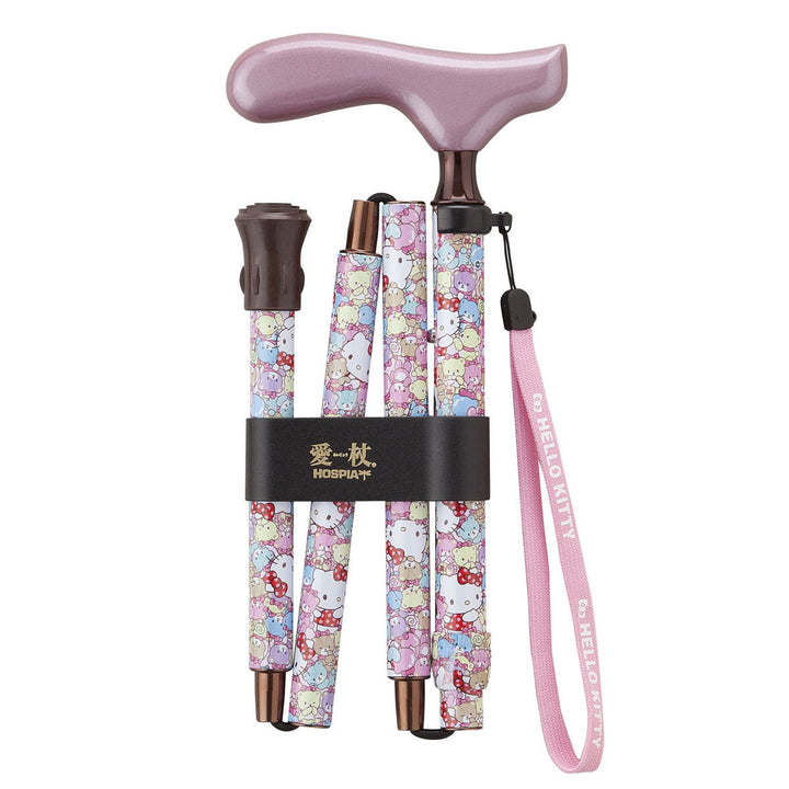 杖折りたたみタイプ愛杖ハローキティアルミ