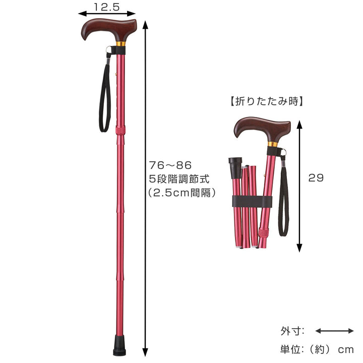 杖折りたたみタイプ愛杖Dシリーズアルミ