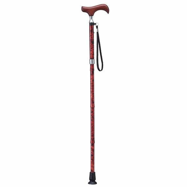 杖折りたたみタイプ愛杖Eシリーズ花柄アルミスリムネック