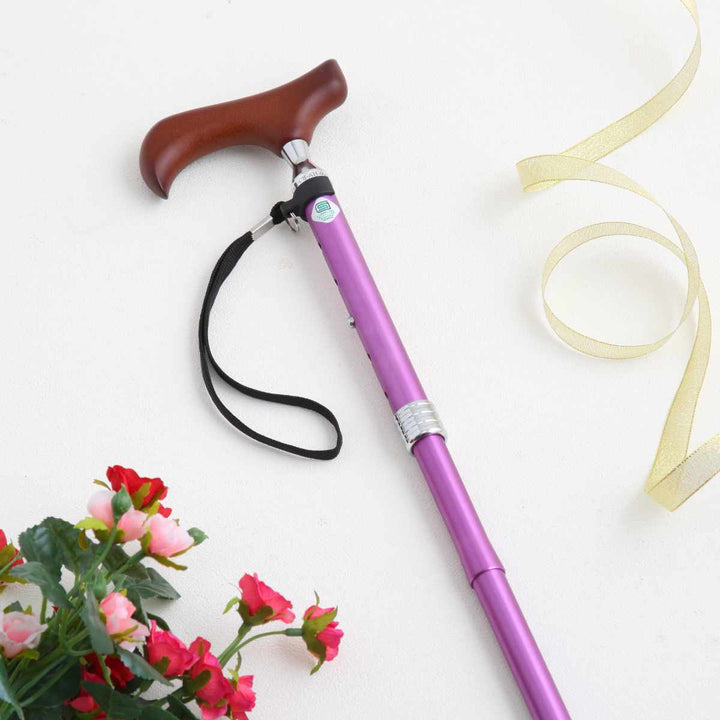 杖折りたたみタイプ愛杖Eシリーズ無地アルミスリムネック