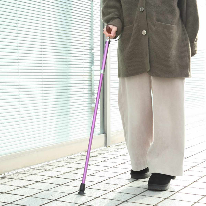 杖折りたたみタイプ愛杖Eシリーズ無地アルミスリムネック