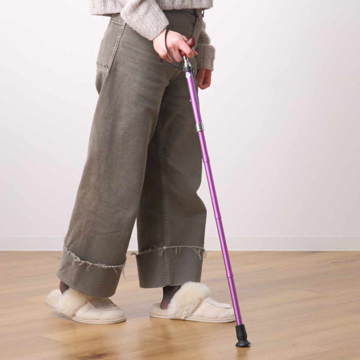 杖折りたたみタイプ愛杖Eシリーズ無地アルミスリムネック