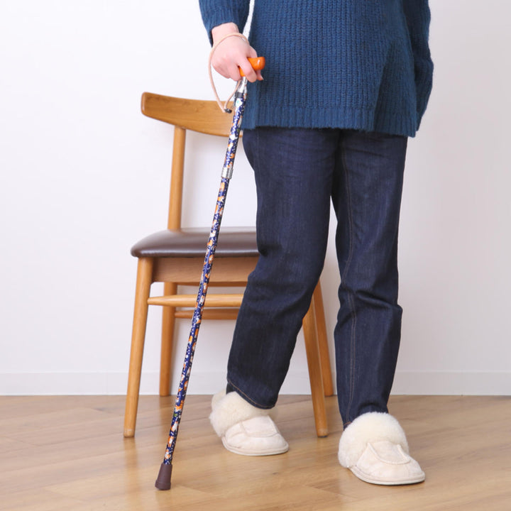 杖折りたたみタイプ愛杖ラブリードッグ犬柄