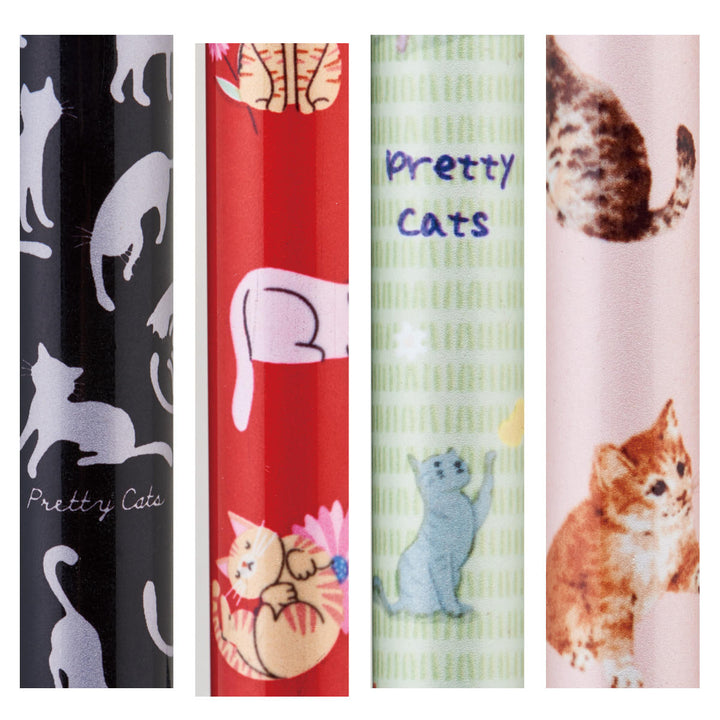 杖折りたたみ愛杖プリティキャッツ猫柄