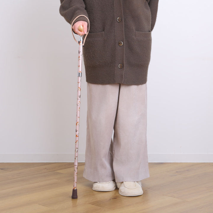 杖折りたたみ愛杖プリティキャッツ猫柄