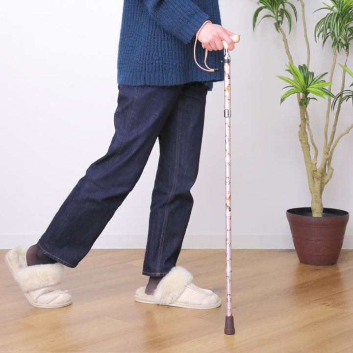 杖折りたたみ愛杖プリティキャッツ猫柄