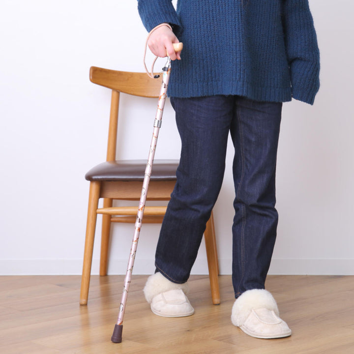 杖折りたたみ愛杖プリティキャッツ猫柄