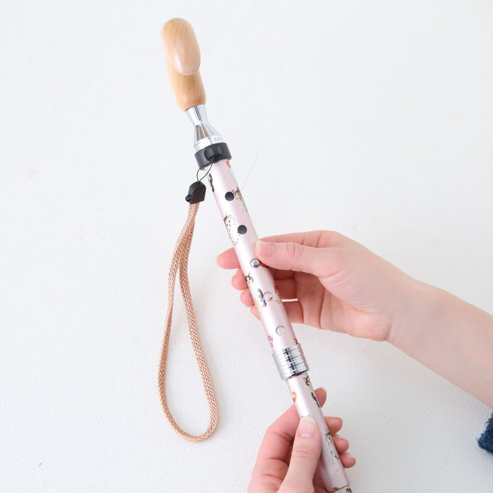 杖折りたたみ愛杖プリティキャッツ猫柄