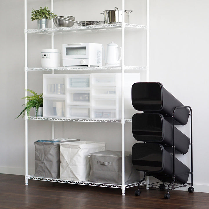 ゴミ箱3段Nスムーススタンドダストボックス