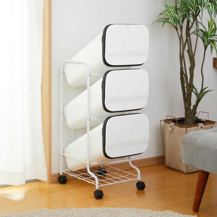 ゴミ箱3段Nスムーススタンドダストボックス