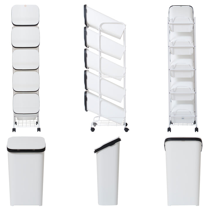 ゴミ箱5段Nスムーススタンドダストボックス