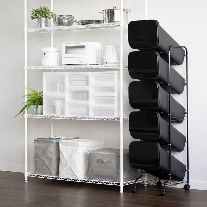 ゴミ箱5段Nスムーススタンドダストボックス