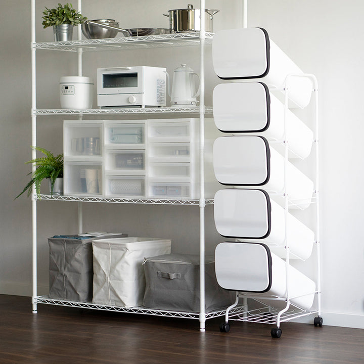 ゴミ箱5段Nスムーススタンドダストボックス