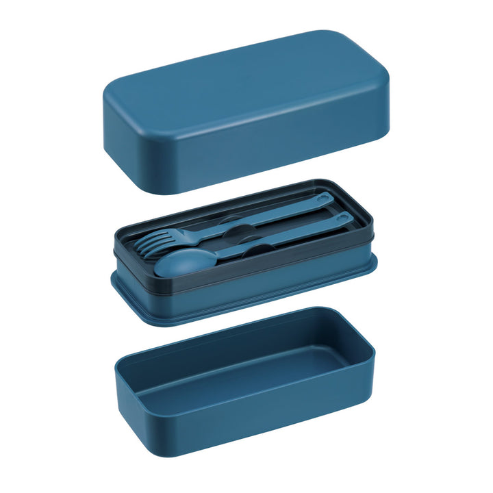 弁当箱1000mlカトラリー付ランチボックスアッシュブラック