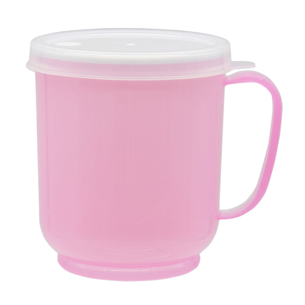 コップフタ付クリーミーコップ持ち手付き300ml日本製