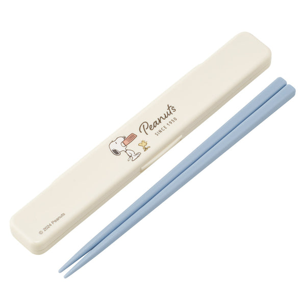 箸箱セット抗菌音の鳴らない箸箱セットスヌーピー（バッジ）