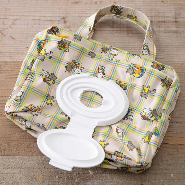 マザーポーチママポーチこぐまちゃんえほんウェットシート蓋付き