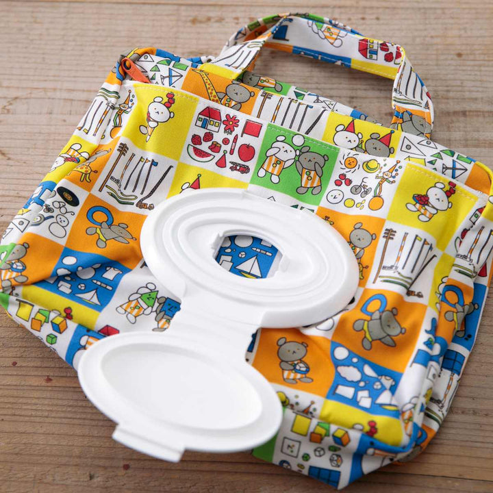 マザーポーチママポーチこぐまちゃんえほんウェットシート蓋付き