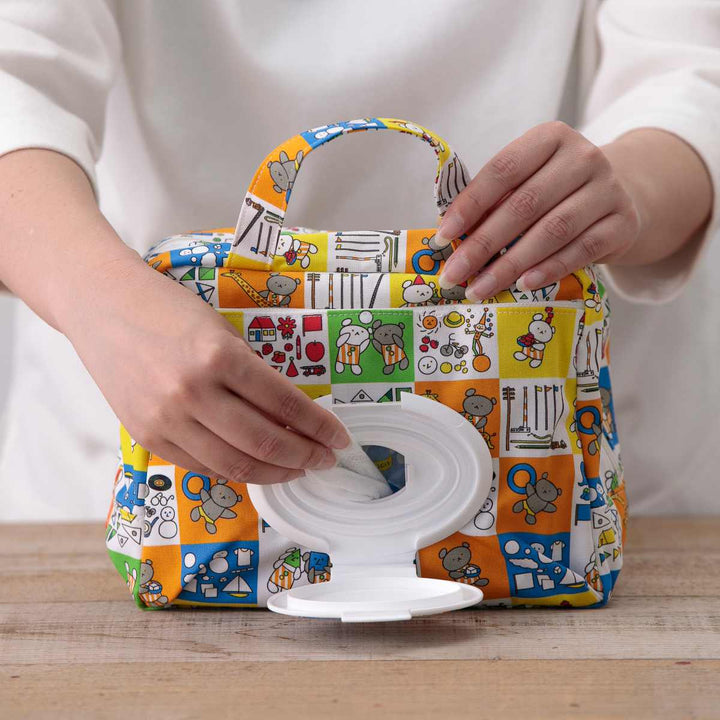 マザーポーチママポーチこぐまちゃんえほんウェットシート蓋付き