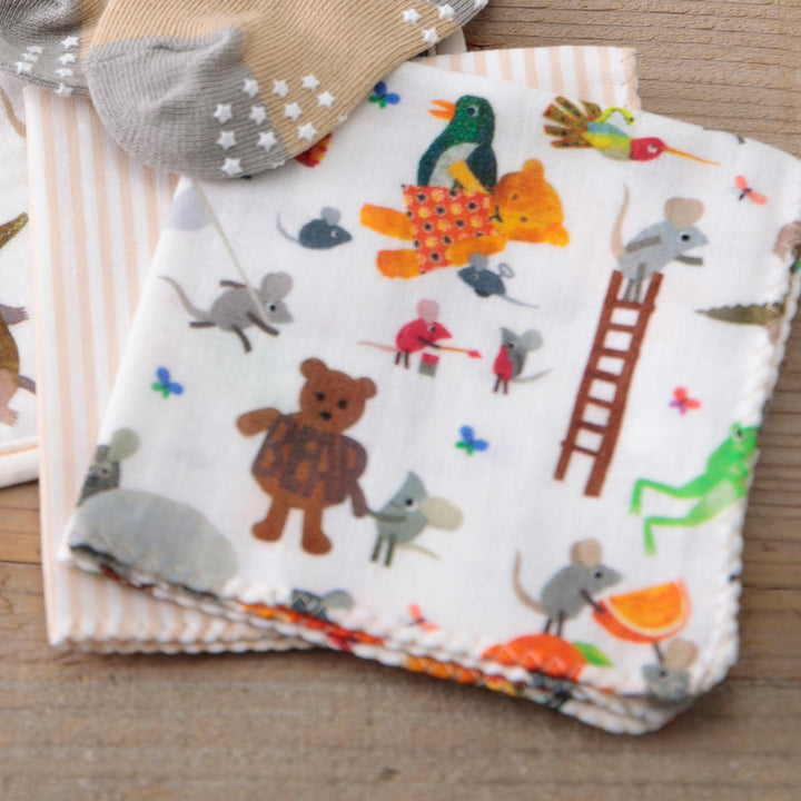 ギフトセットソックスギフトBOXレオレオニ靴下ハンカチスタイ