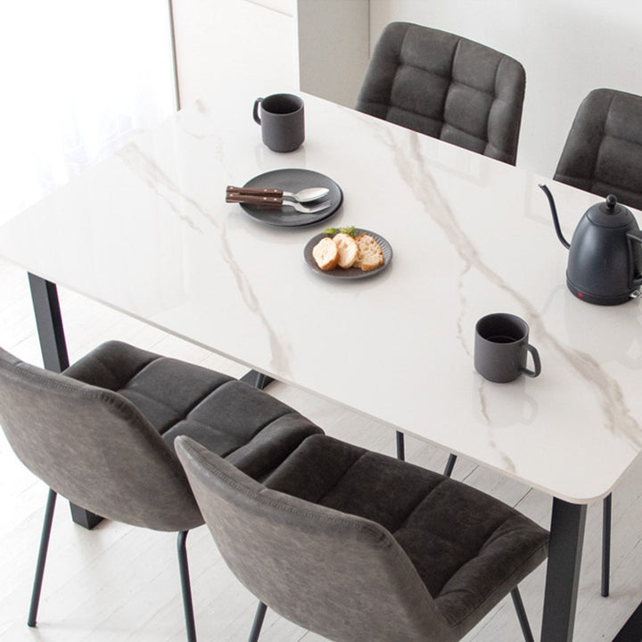 ダイニングチェア同色2脚セット座面高46cmベルベット生地レメント