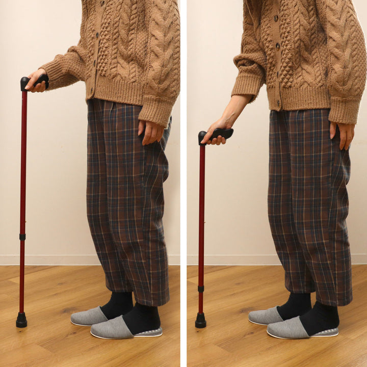 杖伸縮オッセンベルグFGシリーズ右手用幅広グリップ