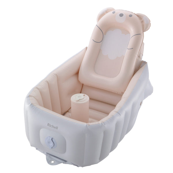 ベビーバスバスチェアふかふかステップアップエアーベビーバス