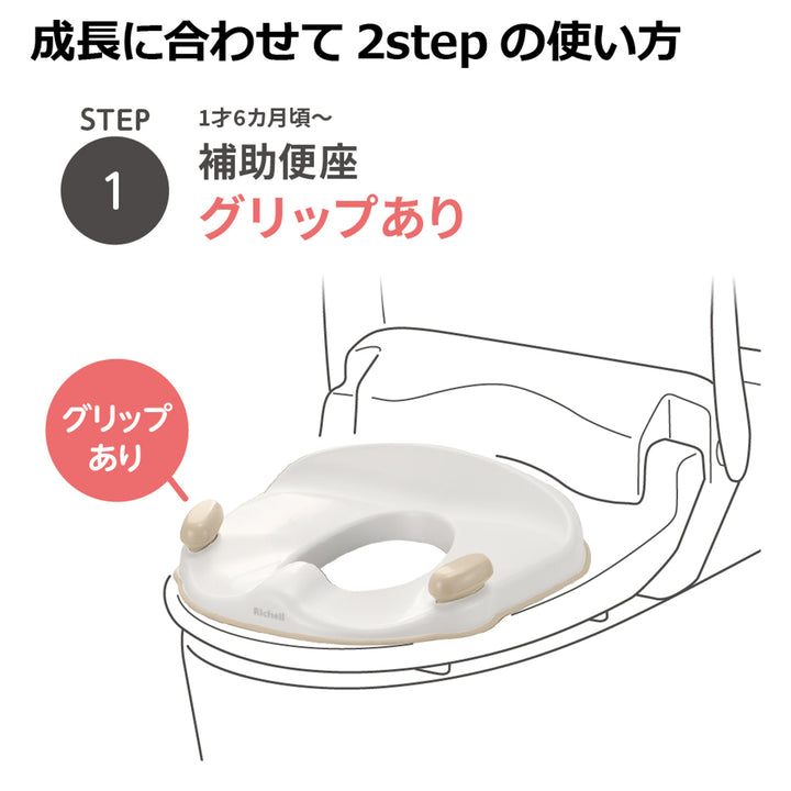 補助便座トイサポイス型グリップ2WAYトイトレ