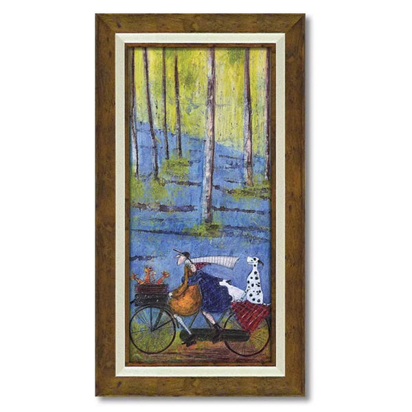 アートフレームサムトフト61.5×31.5cmゴールド木目アンティーク