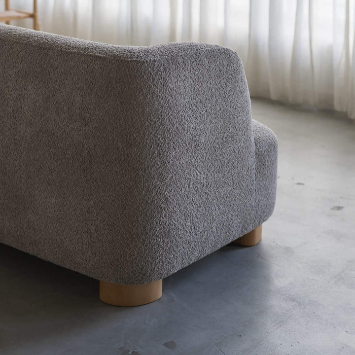 ソファ2人掛け幅115cm右肘タイプコンパクトアームソファアン