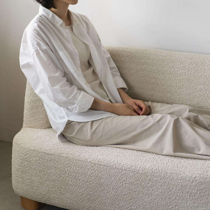 ソファ2人掛け幅115cm右肘タイプコンパクトアームソファアン