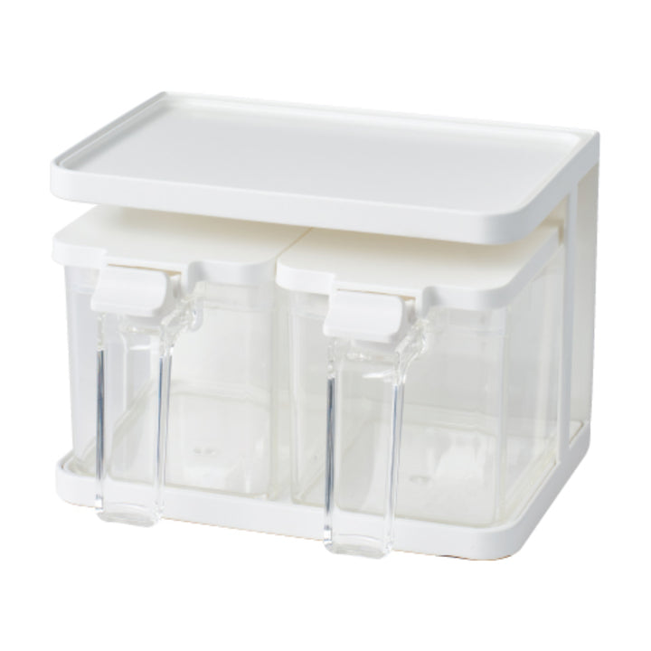 調味料ポット700ml2点セットマグネットラック付きフォルマR