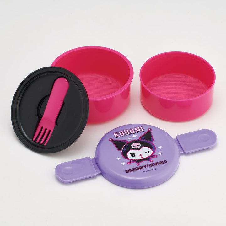 弁当箱2段500ml抗菌丸型ランチBOX2段クロミワールド