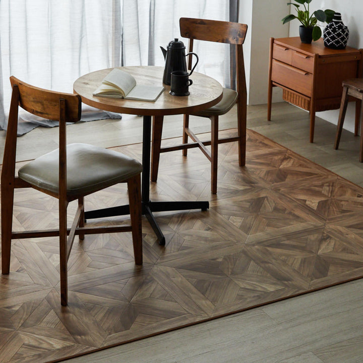 クッションフロアダイニングラグ140×180cm木目