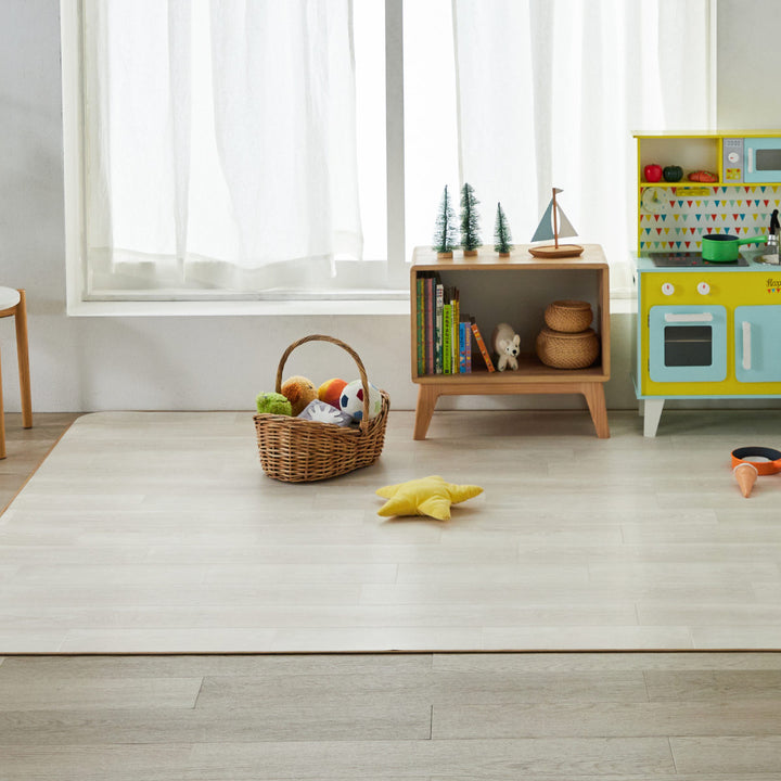 クッションフロアダイニングラグ100×180cm木目