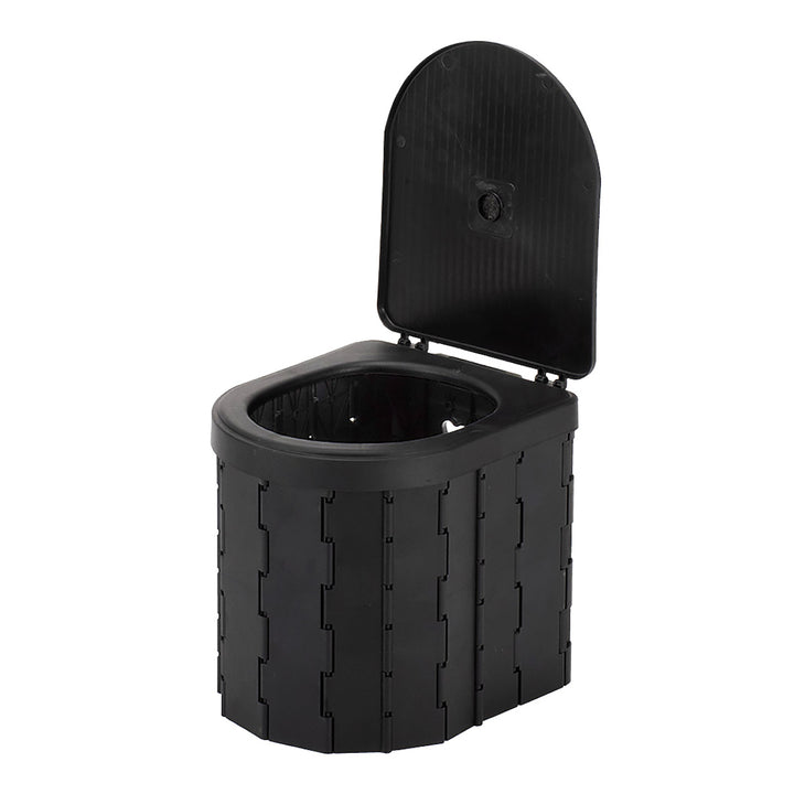 簡易トイレポータブルトイレD型折りたたみコンパクトゴミ袋凝固剤収納袋付き