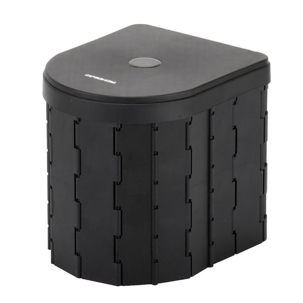 簡易トイレポータブルトイレD型折りたたみコンパクトゴミ袋凝固剤収納袋付き