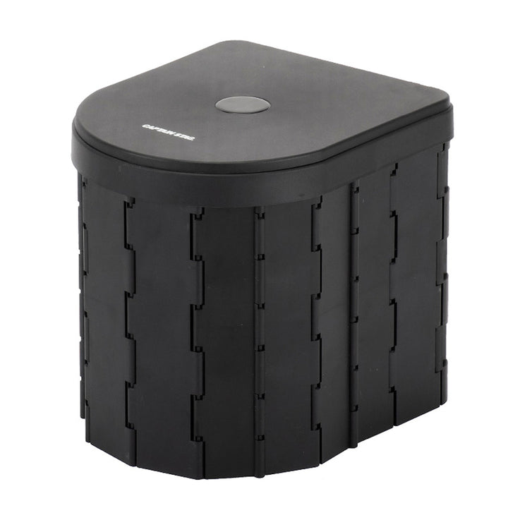 簡易トイレポータブルトイレD型折りたたみコンパクトゴミ袋凝固剤収納袋付き