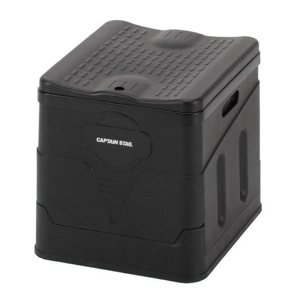 簡易トイレポータブルトイレスクウェア折りたたみコンパクトゴミ袋凝固剤収納袋付き