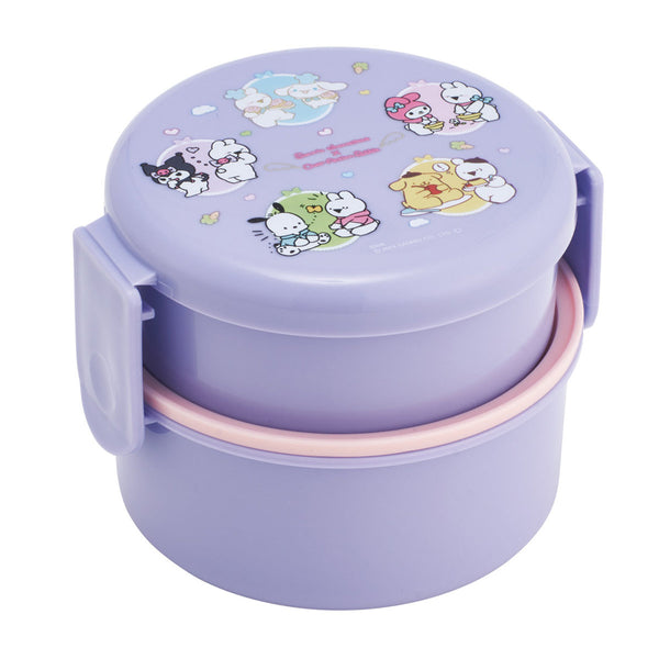 弁当箱2段500ml抗菌丸型ランチBOX2段サンリオキャラクターズXすこぶるウサギ