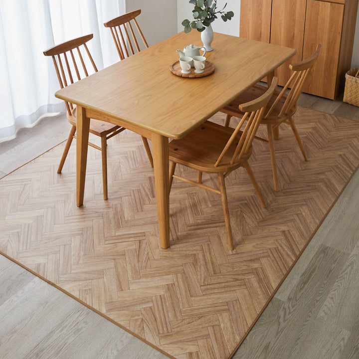 クッションフロアダイニングラグ182×240cm木目