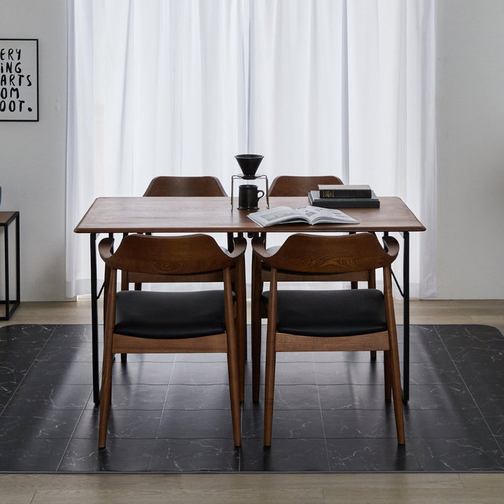 クッションフロアダイニングラグ182×220cm大理石タイル