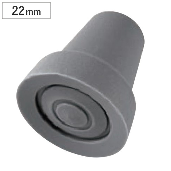 交換用杖先ゴム松葉杖用22mmグレー