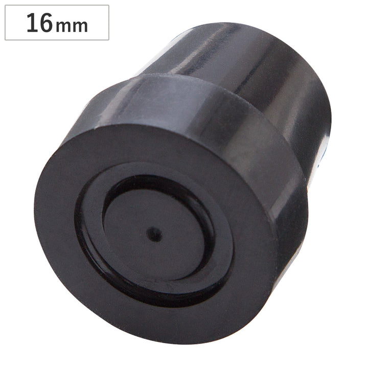 交換用杖先ゴム四点杖用16mm黒杖先ゴム