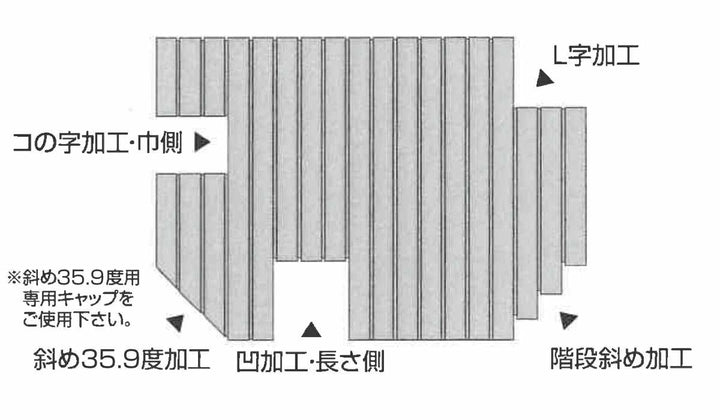 風呂ふたキャップシャッター風呂ふた用DIYキャップ35.9度右下用左上用