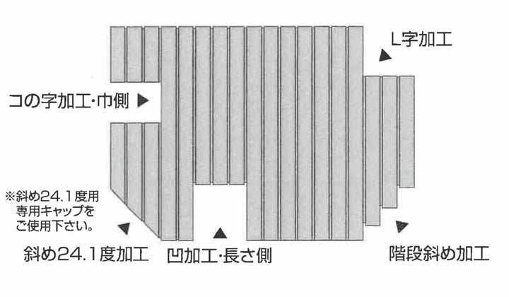風呂ふたキャップシャッター風呂ふた用DIYキャップ24.1度右下用左上用