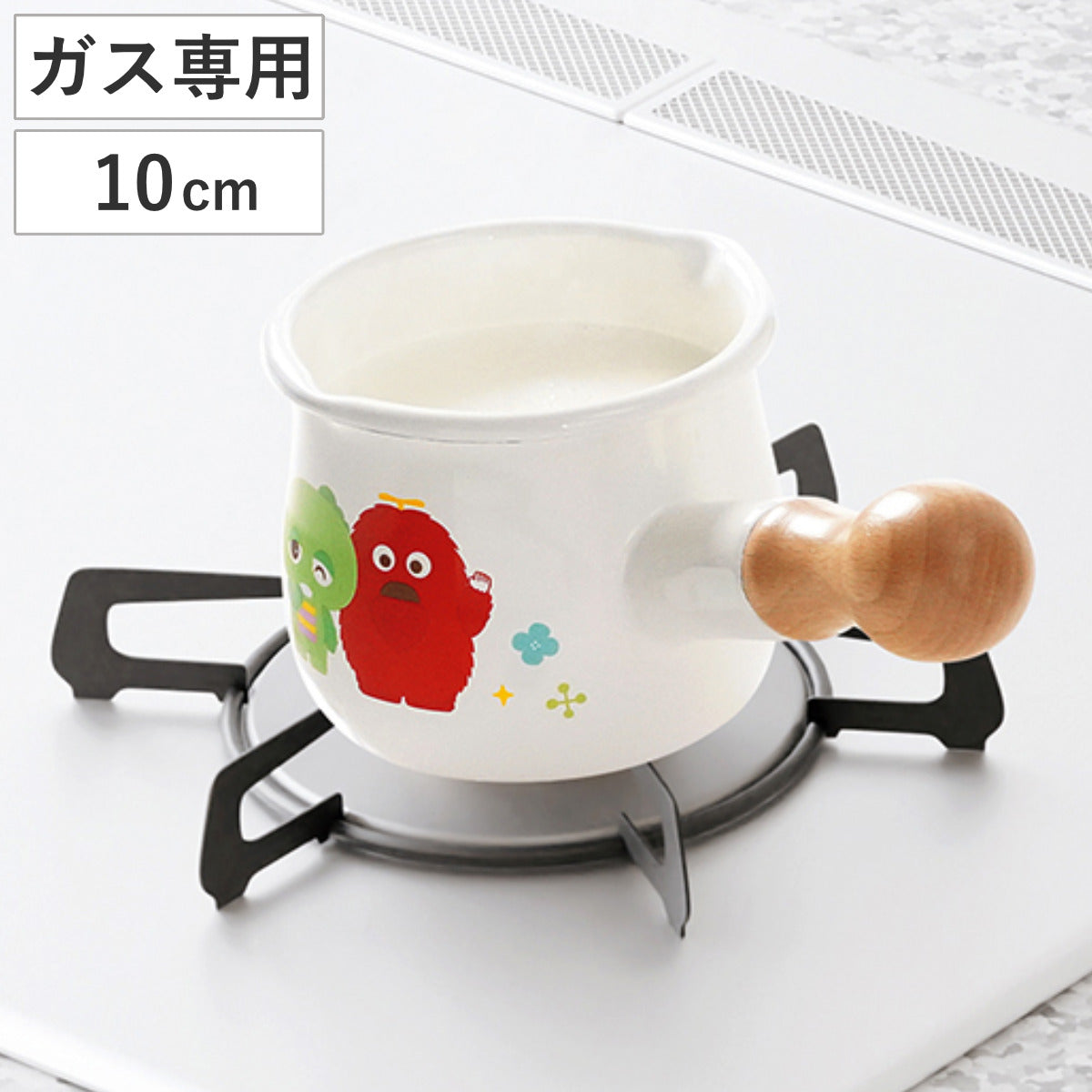 ミルクパン 10cm ガス火専用 ガチャピン・ムック ホーロー製 – ハウジー