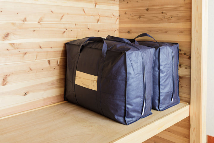 収納袋丈夫な羽毛布団収納袋持ち手付き布団幅70×奥行30×高さ50cm